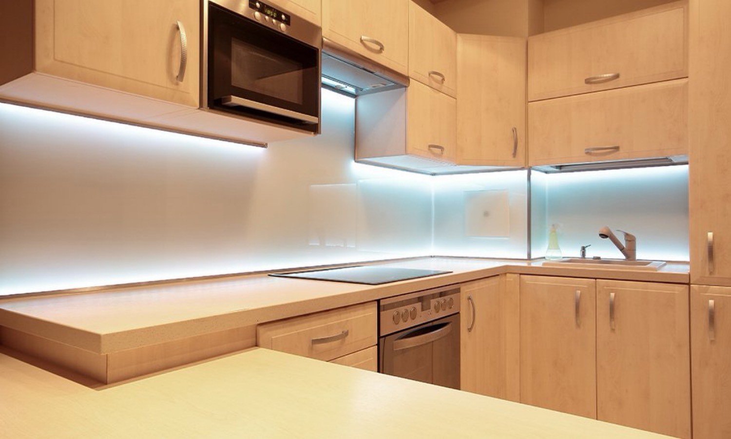 Cool under-cabinet kitchen lighting